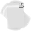 Golden State Art 5x7 Inch Crystal Sealed Clear Plastic Sleeves,100 Pack by GoldenStateArt