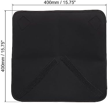 PATIKIL Camera Protective Wrap, 16"x16" Lens Wrap Cloth with Thick Protective Neoprene, Lens Pouch Bag with Hook and Loop for Lens, SLR, Black Purple - Image 2
