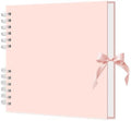 MARCADORUS Pink Scrapbook Album, 8" x 8" Scrap Book 30 Sheets (60 pages), Memory Book & Photo Album for Wedding Guest, Baby Shower, Valentines, Engagement | Scrapbooking Supplies. by MARCADORUSScrapbookCraftSupplies