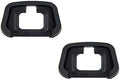 JJC Camera Eyecup Eyepiece Viewfinder for Nikon Z7 II, Z7, Z6 III, Z6 II - Soft Silicone Extended Design - 2 Pack by JJC