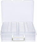 4E's Novelty 16 Pack Clear Transparent Photo Storage Box with 4x6 Photo Cases and Photo Organizing Box Plastic for Scrapbooking Containers, Classroom Organization by 4EsNovelty