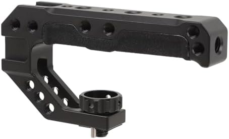 Camera Cage Top Handle Lightweight Aluminum Handle Video Stabilization System for DSLR Cameras with Cold Shoe Mount - Image 4