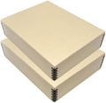 Lineco Drop Front Archival Storage Box, 9.75x12.75x3 in, Tan, 2 Pack by Lineco
