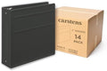 Carstens 3-Inch Heavy Duty 3-Ring Binder - Side Opening, Charcoal Gray, Durable Plastic, Precision No-Gap Rings, Waterproof Cover, No Pockets, Holds 400 Letter Sheets, BPA-Free, Made in USA (1739-3R) by Carstens