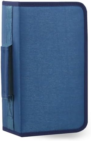 DVD Case CD Storage,128 Capacity CD Cases Holder DVD Storage Case Holders CD DVD Disc Case Storage Wallet Binder for Car Home Office Travel (128 Blue) by YILAGCDDVDCase
