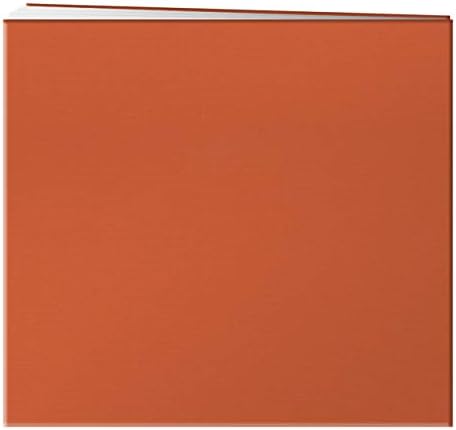 Pioneer Book Cloth Cover Post Bound Album 8"X8", Orange (Pack of 4) - Image 2
