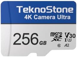 256GB Camera MicroSDXC TF Memory Card with Adapter 1 Pack by Teknostone