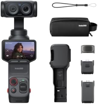 Insta360 Luna Ultra Endurance Bundle - 8K Vlogging Camera with Dual Leica Lenses, 12× Zoom, 1" Sensor, Detachable 2" Touchscreen, Triple AI Chip, Pocket Gimbal Camera for Vlog Photography by Unknown