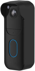 Silicone Skin Case for Blink Video Doorbell (2nd Gen) - Weatherproof Silicone Protective Cover with Brim for All-New Blink Doorbell Camera 2025 Full Protection (Black) by HeyMoonTong