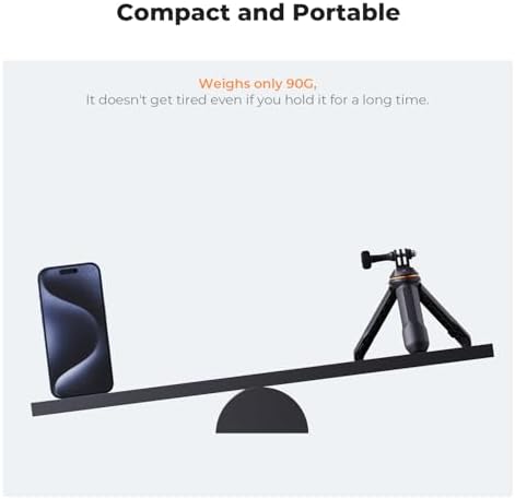 K&F CONCEPT 33.5cm/13.2" Mini Desktop Selfie Stick Tripod - Image 5
