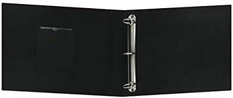 Pioneer T12CBF-BK 12-Inch by 12-Inch Fabric 3-Ring Binder Album with Window, Black - Image 3