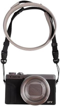 VOVMOEYA Camera Neck Strap,G7X MARK III body strap PU Shoulder Adjustable Strap for photographers for Fujifilm/for Nikon/for Canon/for Sony/for Minolta/for Panasonic/SLR/DSLR Cameras Texture-Grey by VOVMOEYA