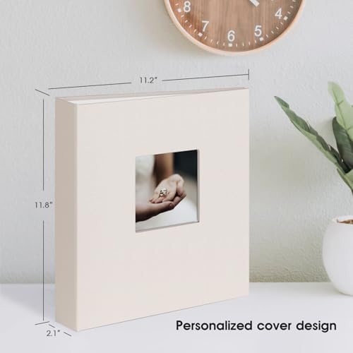 1DOT2 8.5x11 Inch 3 Ring DIY Scrapbook Photo Album, Beige - Image 6