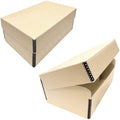 Lineco, Tan Archival Hinged Lid Photo Box 5.5"x7.75"x12", Acid-Free, 2 Pack by Lineco