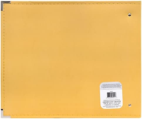 We R Memory Keepers 12x12 Photo Album Buttercup, Protect Memories and Photos, Soft, Acid-free Faux Leather, Classy Decorative Spine Label, Snag-free Rings, Includes 5 Page Protectors, Scrapbooking - Image 3