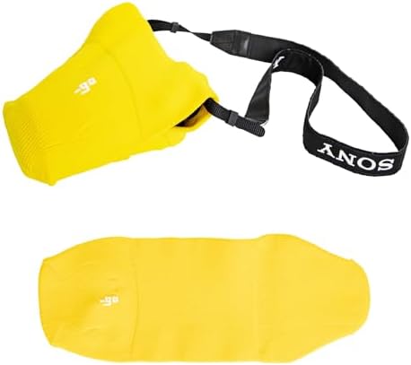 Camera Cover, Polygon W, Made in Japan, M size, Yellow by PACKINGKNIT_GO
