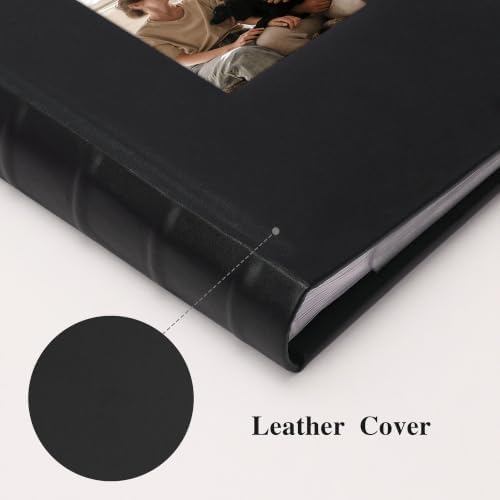 Vienrose Photo Album 4x6 300 Photos PU Leather Cover Black - Image 5