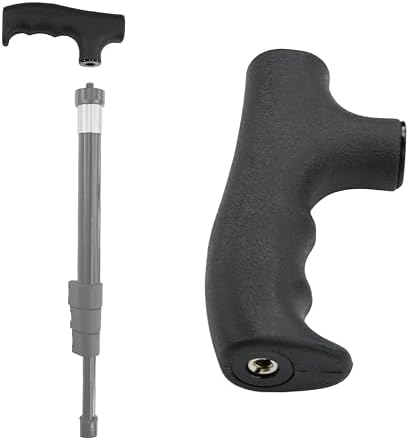 Monopod Handle Adapter Walking Stick Cane Monopod Head Attachment Converter Trekking Pole Handle Grip for Hiking Climbing Photography by CamDesign