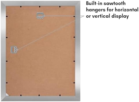 Americanflat 11x14 Picture Frame 2-Pack - Matted to 8x10 - Silver - Image 6