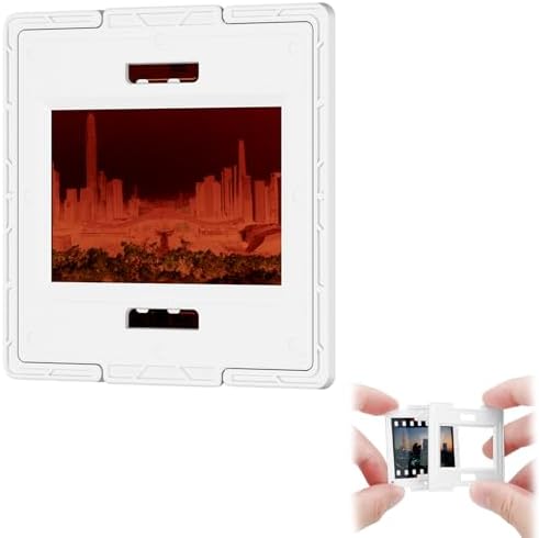 50 Pairs 35mm Slide Film Mounts to Holder 50 Sheets of Film, with Snap-in Design & Precisely Position, Premium Scanning Accessories Worked Well with Most Projectors Scanners Viewer Trays Binder Box by JJC