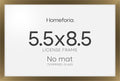 Homeforia 5.5x8.5 Bronze Business License Frame, High-End Metal, Glass by Homeforia