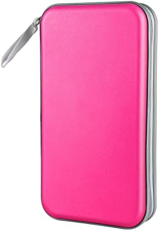 Siveit CD DVD Cases 96 Capacity Disc Storage Binder for Car(Hot Pink) by Siveit