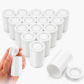 JOVITEC White 20 Pack Film Canisters with Caps, 35 mm Empty Camera Reel Storage Containers Case with Lids, Films Developing Processing Tube for Storing Films, Small Accessories by Jovitec