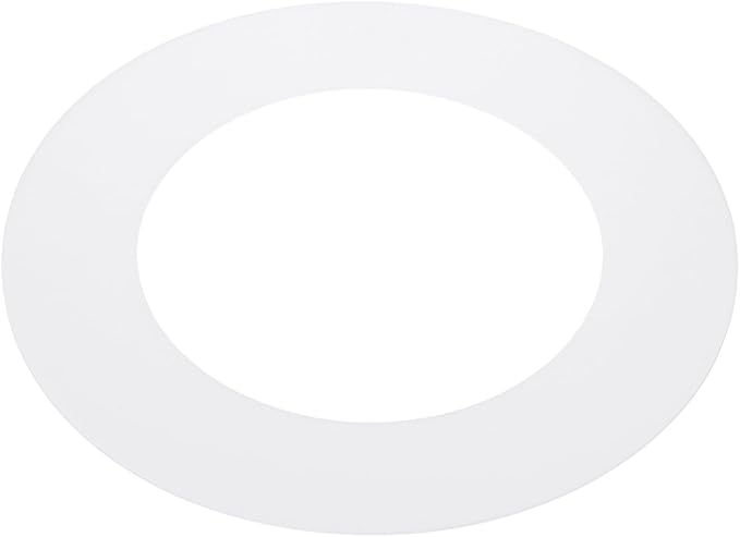 PATIKIL 5" ID 7.5" OD Plastic Trim Ring, Ceiling Light Goof Rings Matte Circular Light Cover Lighting Fixture for Ceiling Wall Recessed Can Downlights, Translucent Matte White by PATIKIL