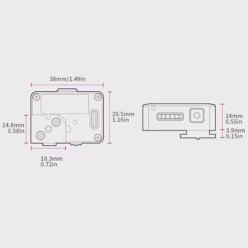 Camera Light Meter, Photography Light Meter, with OLED Screen, Exposure Indicator, 30° Average Metering, Adjust ISO, Aperture and Shutter Speed Photography, for Vintage Cameras - Image 4