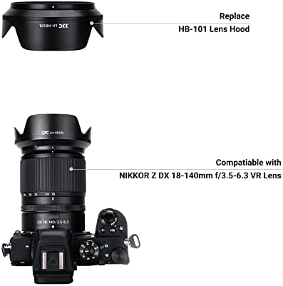 Lens Hood for NIKKOR Z DX 18-140mm F3.5-6.3 VR Lens, Reversible Lens Shade Replace Nikon HB-101 Lens Hood, Compatible with 62mm Filters and 62mm Lens Cap - Image 5