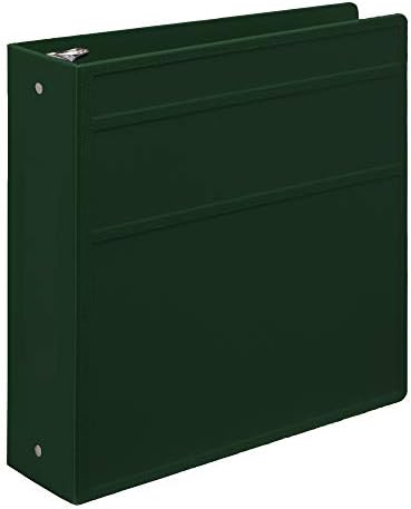 Carstens 3-Inch Heavy Duty 3-Ring Binder - Side Opening, Forest Green, Durable Plastic, Precision No-Gap Rings, Waterproof Cover, No Pockets, Holds 400 US Letter Sheets, BPA-Free Made in USA (1738-3R) - Image 6