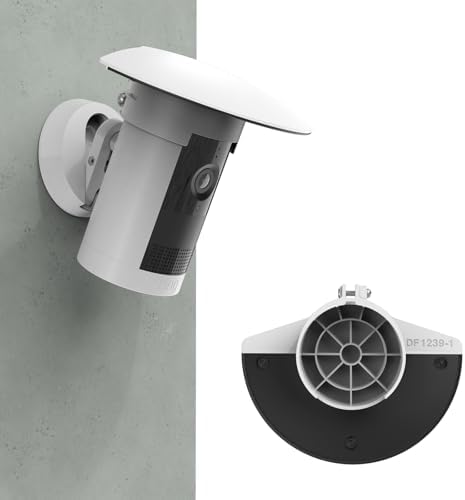 Outdoor Camera Sun Rain Shade Shield Cover Compatible with R-ing Outdoor Cam Plus Camera (White) - Image 7