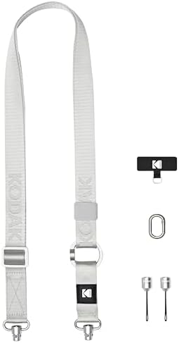 KODAK Multi-Purpose Camera Strap (Silver) - Quick-Detach System, Lightweight, Durable Metal Swivels, Multiple Usages, SLR Cameras, Compact Cameras, Smart Phones by Unknown