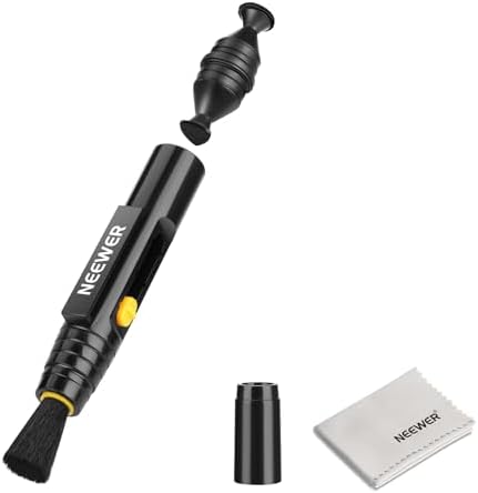 NEEWER 2 in 1 Camera Lens Cleaning Accessories Kit for Electronics, Phones, Tablets, Laptops, 1x Double Head Lens Brush Pen + 1x Cleaning Cloth, HM-51 by Neewer