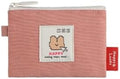Monolike Happy and Lucky Card Case, Pink - Small Nylon Pouch, Portable Keychain Coin Purse, Waterproof Card Sleeve, Compact Daily Organizer Case by Onlythingsilike