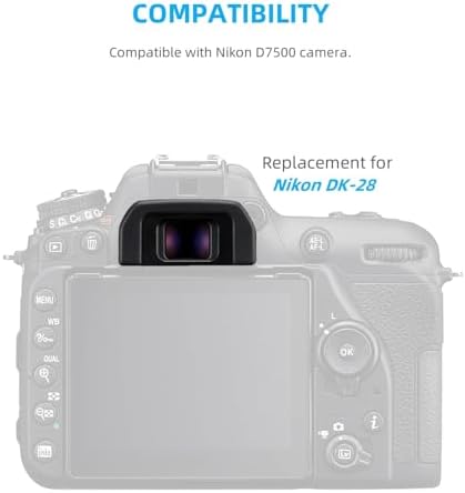 2 Pack Camera Eyecup Viewfinder Protector Eyepiece for Nikon D7500 DK-28 - Image 2