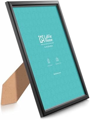 LaVie Home 8x10 Picture Frames (6 Pack, Black) Simple Designed Photo Frame with High Definition Glass for Wall Mount & Table Top Display, Set of 6 Classic Collection - Image 2
