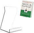 Boloyo Acylic Upright Display Stand, 10PC 6 Inch Clear Display Holder Easel Base Picture Frame for Home Office School Store to Display Book, Vinyl Record, Album, LP Cover, Artworks, CDs by BoloyoAcrylicDisplayEasel