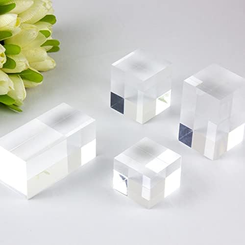 Polished Acrylic Cube Cylinder Round Photo Props, Transparent Cube - Image 6