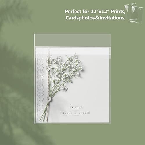 Golden State Art 12.75" x 12.75" Clear Record Outer Sleeves,200 Pack - Image 5