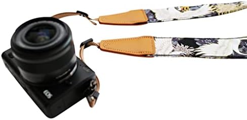 UNIKSTRAP Original Design Personalized Adjustable Camera Strap Chrysanthemum & Crane in Black, Fit for Canon Nikon Sony Olympus Interchangeable Lens Digital Camera/DSLR etc. - Image 3