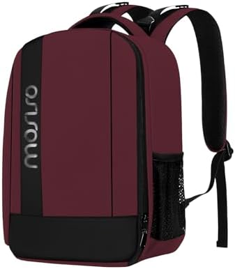 MOSISO Camera Backpack,Photography Backpack Padded Camera Bag, Wine Red by MOSISO