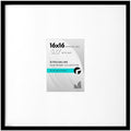 Americanflat 16x16 Picture Frame - Matted to 5x7 - Slim Molding - Black by Americanflat