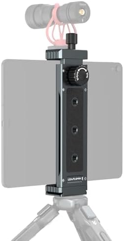 Tripod Mount Adapter for iPad, Aluminum Tripod Mount Holder for Tablet,Tablet Tripod Mount with 1/4" Screw,Universal Tripod Mount for iPad mini,Compatible with 4.7"-12.9" Most Tablet by Leaplumin