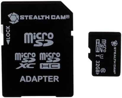 STEALTH CAM SD Card - High-Speed Data Transferring Storage Game Trail Hunting Scouting Photo Video Recording Cameras, SDHC 32GB MicroSD Memory Card by StealthCam