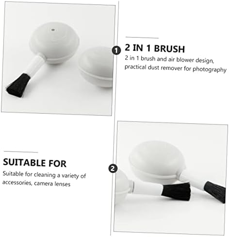 8 Piece Lens Blower Brush Cleaning Kit 2 in 1 ABS White - Image 5