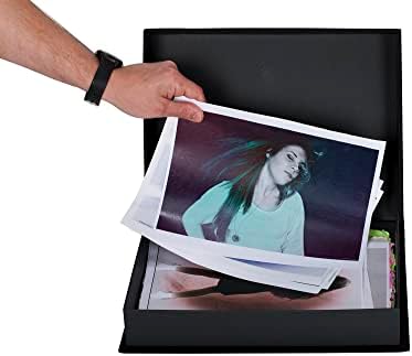 HG Art Concepts Eternity Archival Clamshell Photo Storage Box, Black - 24"x32" - For Storing Artwork, Photos & Documents, Deluxe Acid-Free, Sturdy & Lined With Archive-Quality Paper - Image 2