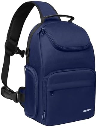 MOSISO Camera Sling Bag, Camera Case Crossbody Photography Bag, Navy Blue by MOSISO