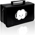 DVD Case CD Storage,128 Capacity Cute Cloud Music CD Cases Holder DVD Storage Case Holders CD DVD Disc Case Storage Wallet Binder for Car Home Office Travel (128 Cloud Black) by YILAGCDDVDCase