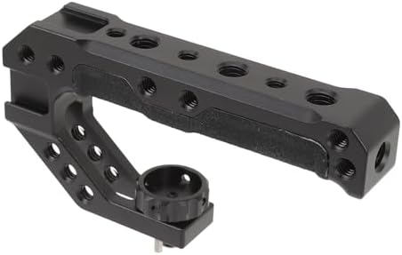 Camera Cage Top Handle Lightweight Aluminum Handle Video Stabilization System for DSLR Cameras with Cold Shoe Mount - Image 3